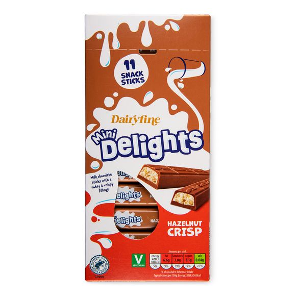 Mini Delights Hazelnut Crisp 200g Dairyfine